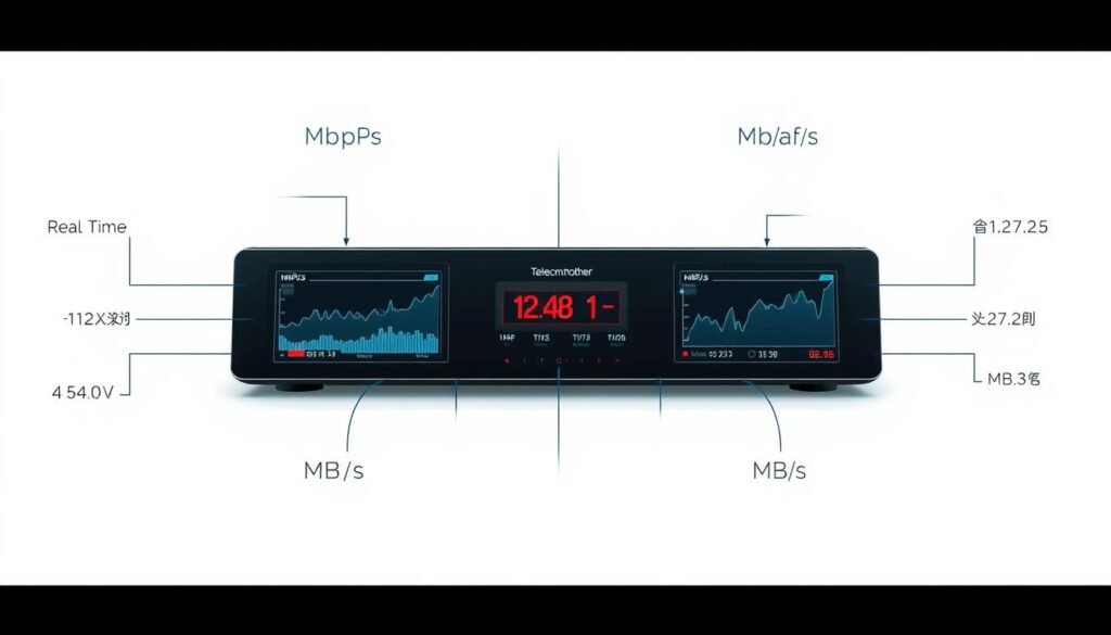 Intricate technical diagram showcasing the differences between Mbps and MB/s data speeds, with a sleek and modern aesthetic. Crisp white background, featuring a Telecombrother-branded device displaying real-time data visualizations. Precise line work and clear labeling highlight the key distinctions, while subtle shadows and lighting effects add depth and dimension. The overall composition conveys a sense of clarity and professionalism, perfectly suited to illustrate the "家居寬頻比較" section of the article. Intricate technical diagram showcasing the differences between Mbps and MB/s data speeds, with a sleek and modern aesthetic. Crisp white background, featuring a Telecombrother-branded device displaying real-time data visualizations. Precise line work and clear labeling highlight the key distinctions, while subtle shadows and lighting effects add depth and dimension. The overall composition conveys a sense of clarity and professionalism, perfectly suited to illustrate the "家居寬頻比較" section of the article.